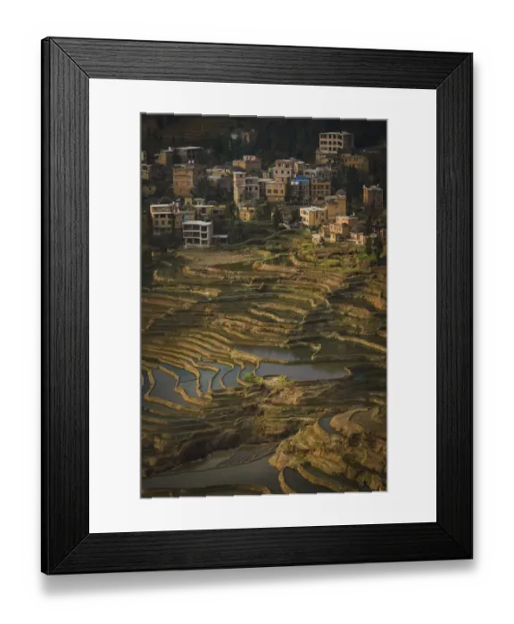 Framed Print : Yuanyang Rice Terraces Framed Print : Yuanyang Rice Terraces