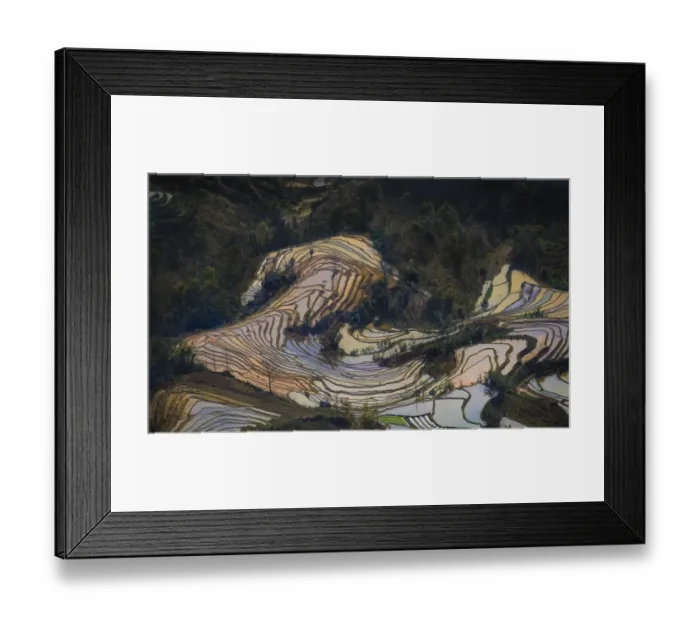 Framed Print : Yuanyang Rice Terraces