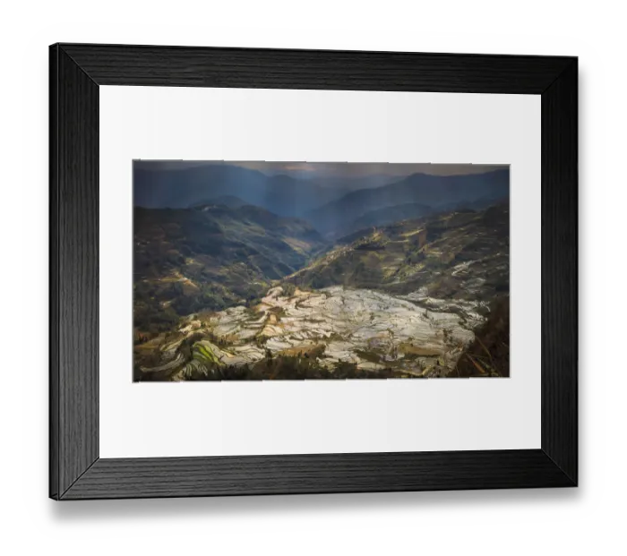 Framed Print : Yuanyang Rice Terraces Framed Print : Yuanyang Rice Terraces