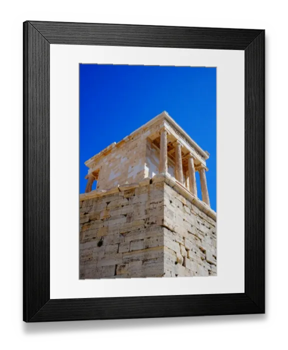 Framed Print : Colourful view on the Temple of Athena Nike, Athens, Greece Framed Print : Colourful view on the Temple of Athena Nike, Athens, Greece