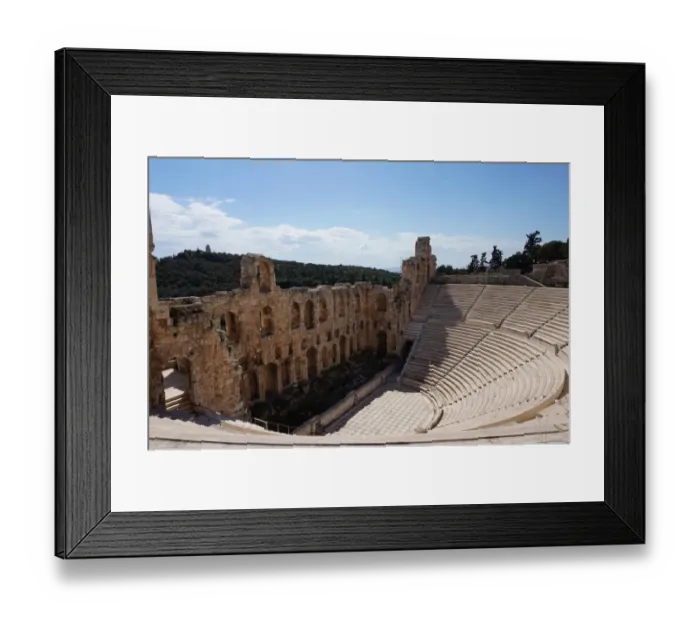 Framed Print : Side View Odeon of Herodes Atticus, Athens, Greece Framed Print : Side View Odeon of Herodes Atticus, Athens, Greece