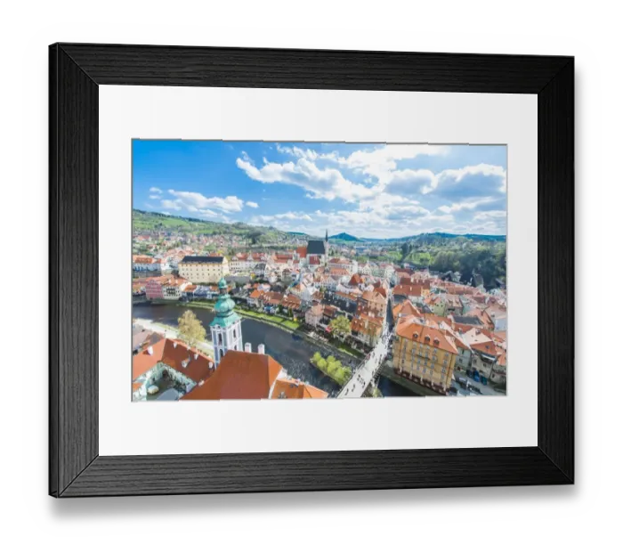 Framed Print : View of Cesky Krumlov, Czech Republic Framed Print : View of Cesky Krumlov, Czech Republic