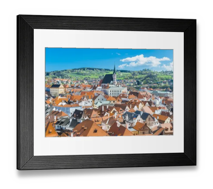 Framed Print : View of Cesky Krumlov Czech Republic