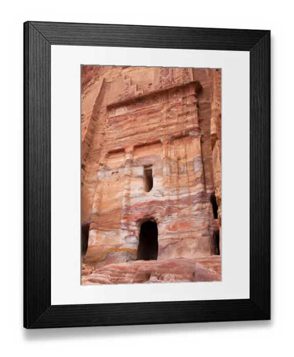 Framed Print : Silk Tomb, Petra, Jordan Framed Print : Silk Tomb, Petra, Jordan