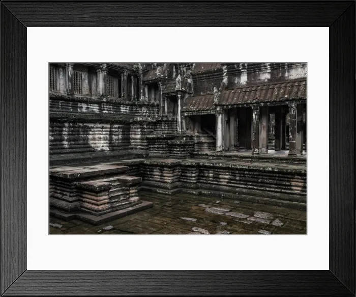 Framed Print : Inside Angkor Wat main complex Framed Print : Inside Angkor Wat main complex