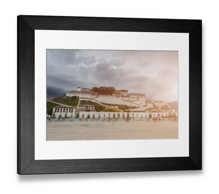Framed Print : The Potala Palace in Sunlight, Lhasa, Tibet, China