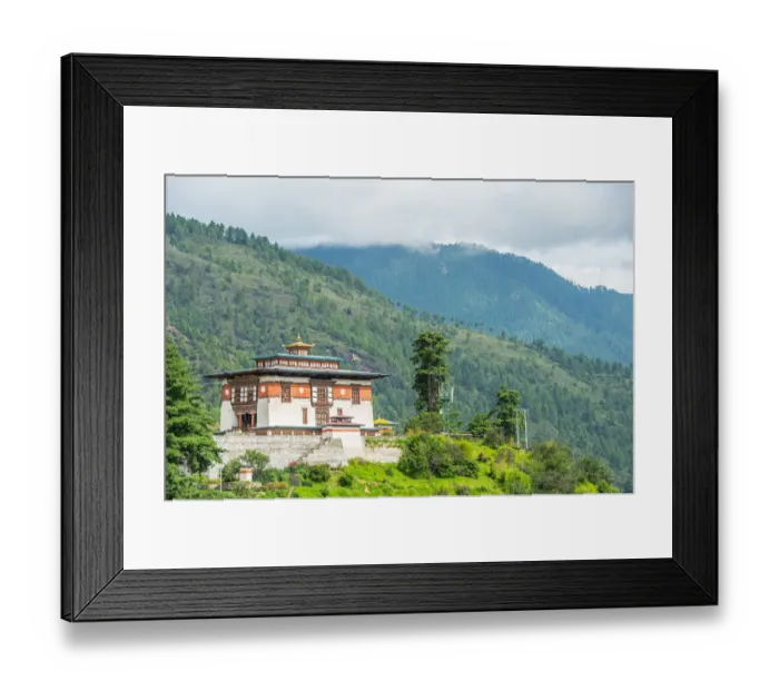 Framed Print : Monastery in Thimphu, Bhutan Framed Print : Monastery in Thimphu, Bhutan