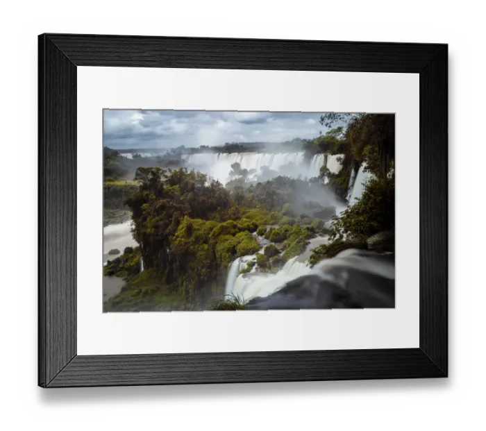 Framed Print : View of Iguazu Falls, Argentine Province Of Misiones, South America Framed Print : View of Iguazu Falls, Argentine Province Of Misiones, South America