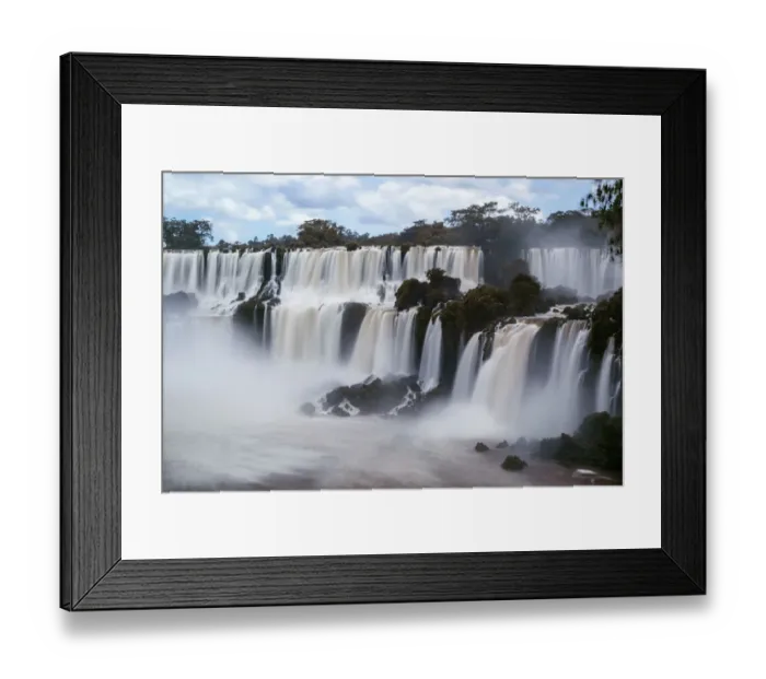 Framed Print : View of Iguazu Falls, Argentine Province Of Misiones, South America Framed Print : View of Iguazu Falls, Argentine Province Of Misiones, South America