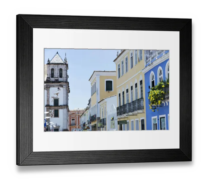 Framed Print : Historic centre, Pelourinho, Salvador, Bahia, Brazil