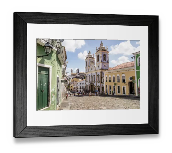 Framed Print : Historic centre, Pelourinho, Salvador, Bahia, Brazil