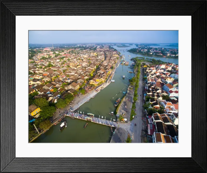 Framed Print : Hoi An ancient town from highview Framed Print : Hoi An ancient town from highview