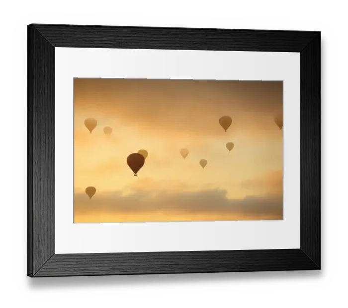 Framed Print : Hot air balloon flying in the morning at Cappadocia Framed Print : Hot air balloon flying in the morning at Cappadocia