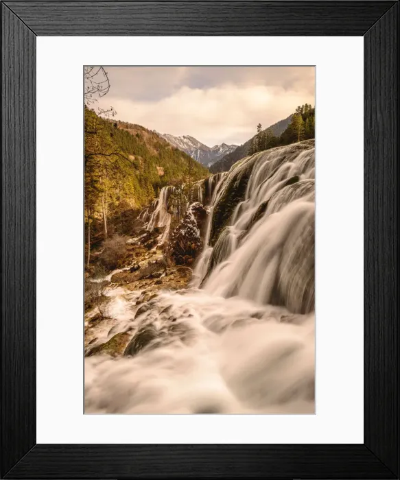 Framed Print : Sichuan waterfalls Framed Print : Sichuan waterfalls
