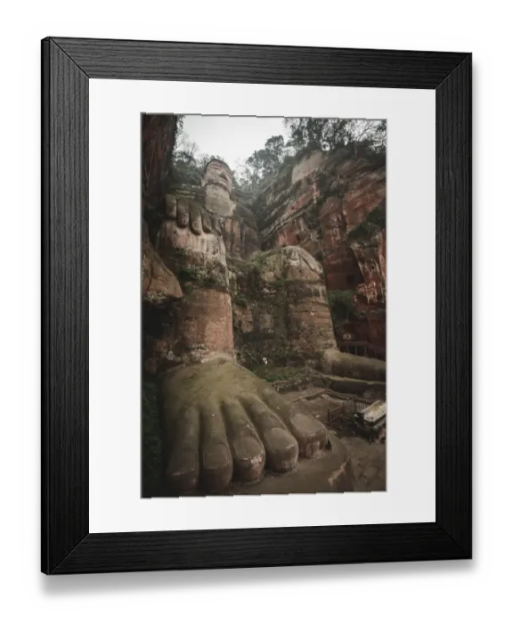 Framed Print : Leshan giant stone Buddha statue Framed Print : Leshan giant stone Buddha statue