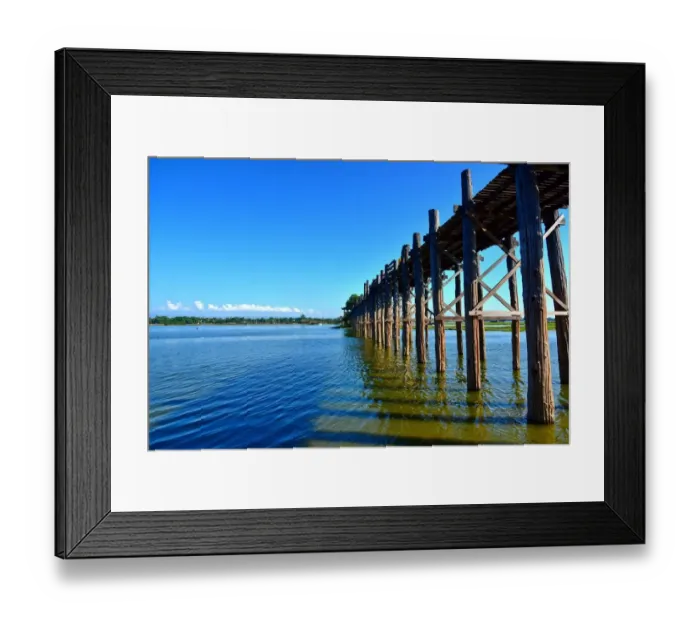 Framed Print : u bein bridge Myanmar Framed Print : u bein bridge Myanmar