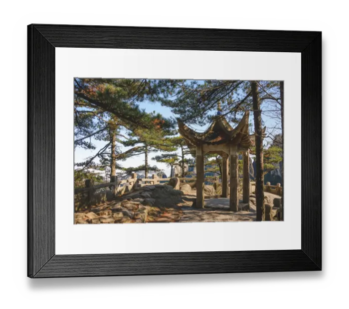 Framed Print : Huangshan shrine Framed Print : Huangshan shrine