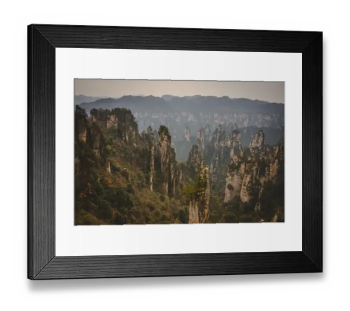 Framed Print : Tianzishan scenic area, China Framed Print : Tianzishan scenic area, China