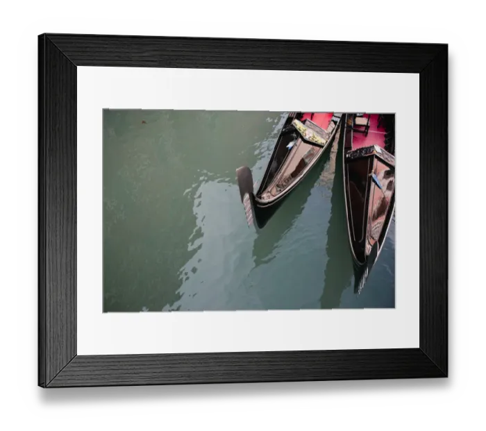Framed Print : Traditional Gondola boats in Venice, Italy Framed Print : Traditional Gondola boats in Venice, Italy