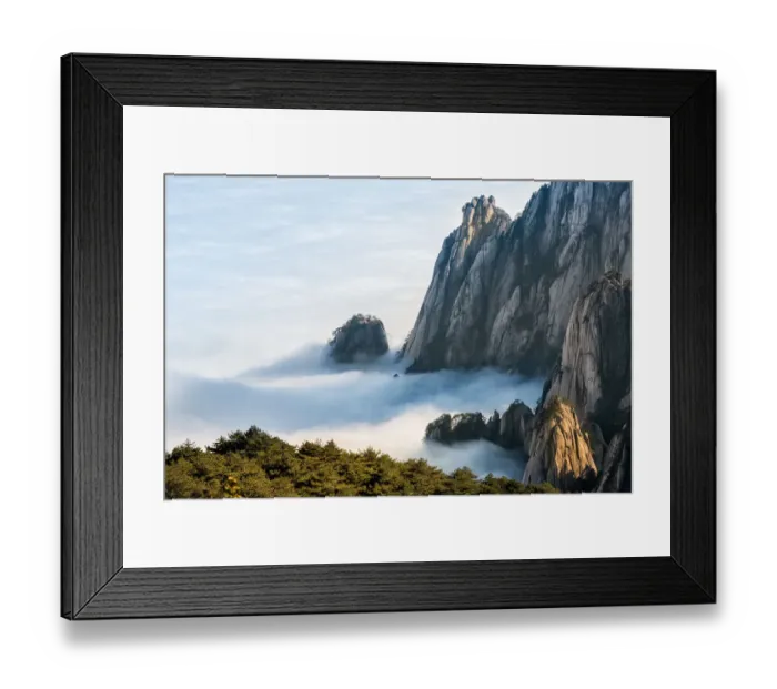 Framed Print : Mt. Huangshan in Anhui, China Framed Print : Mt. Huangshan in Anhui, China