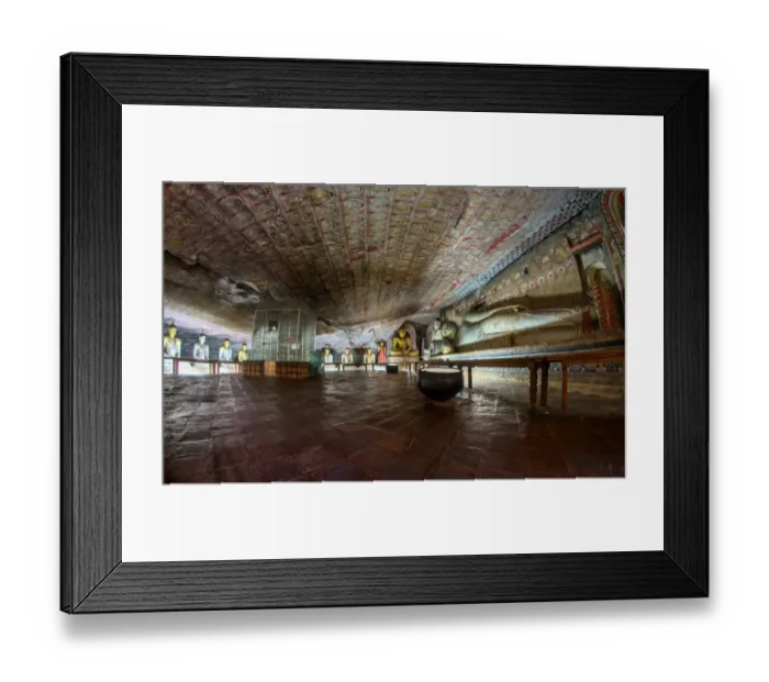 Framed Print : Dambulla - Cave temple - Sri Lanka Framed Print : Dambulla - Cave temple - Sri Lanka