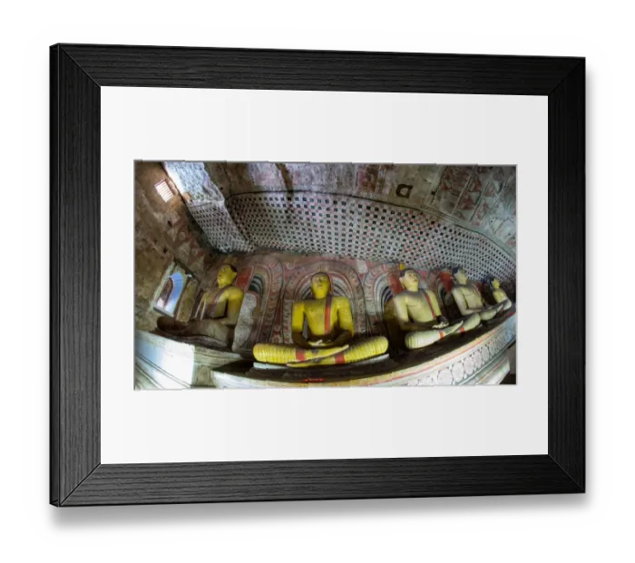 Framed Print : Dambulla - Cave temple - Sri Lanka