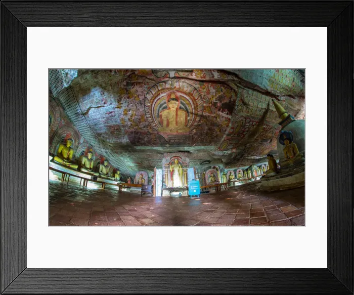 Framed Print : Dambulla - Cave temple - Sri Lanka Framed Print : Dambulla - Cave temple - Sri Lanka