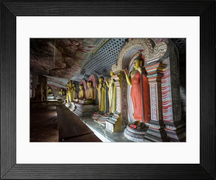 Framed Print : Dambulla - Cave temple - Sri Lanka Framed Print : Dambulla - Cave temple - Sri Lanka