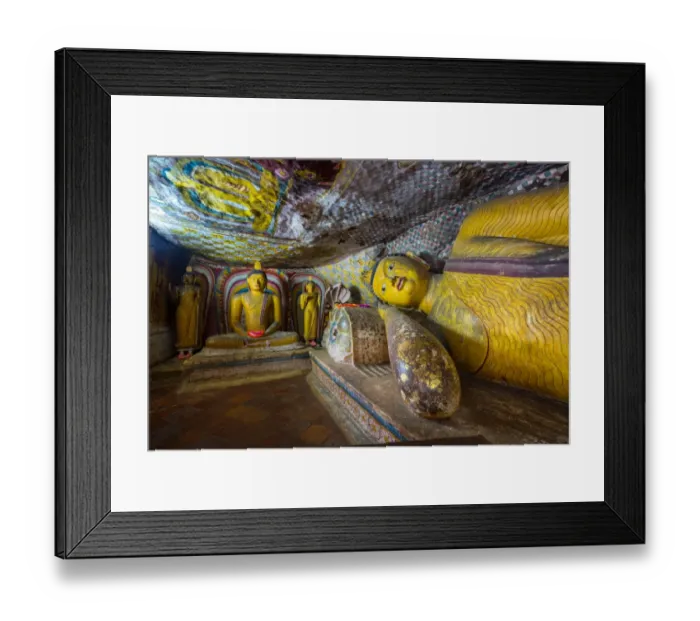 Framed Print : Dambulla - Cave temple - Sri Lanka Framed Print : Dambulla - Cave temple - Sri Lanka