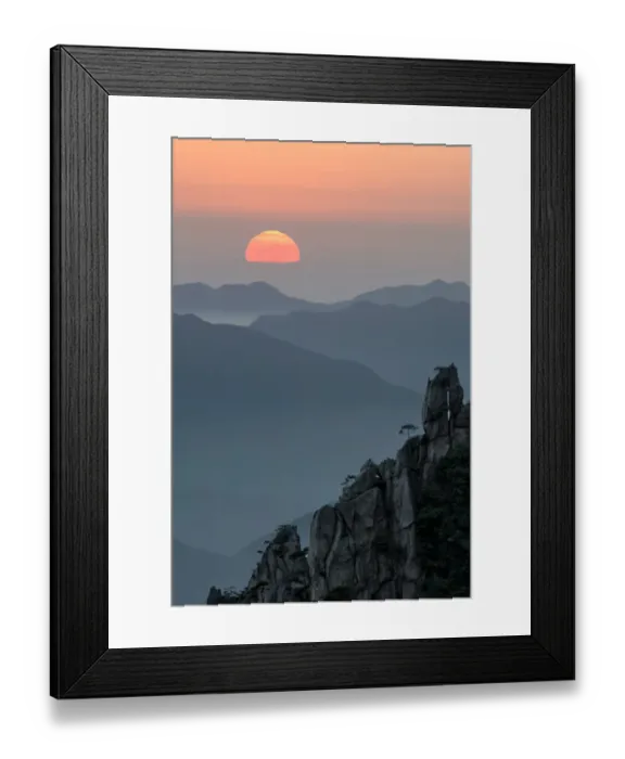 Framed Print : Mt. Huangshan in Anhui, China