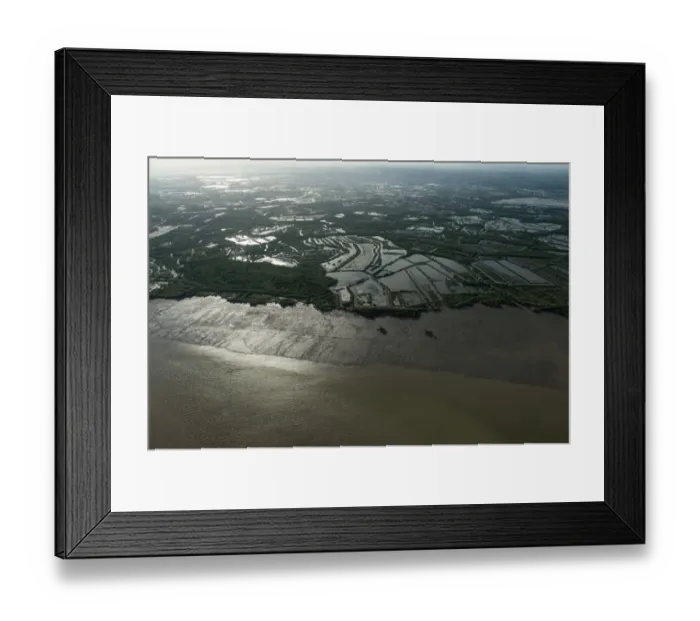 Framed Print : Gulf of Thailand coastline area Framed Print : Gulf of Thailand coastline area