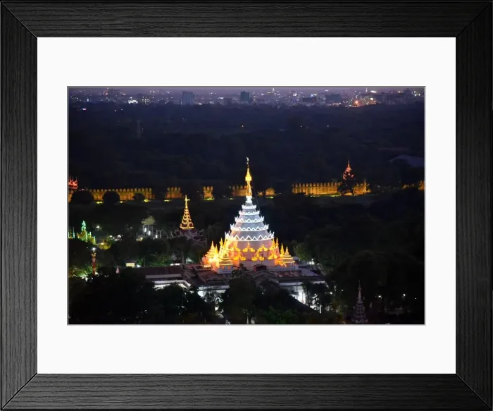 Framed Print : pagoda by night Framed Print : pagoda by night