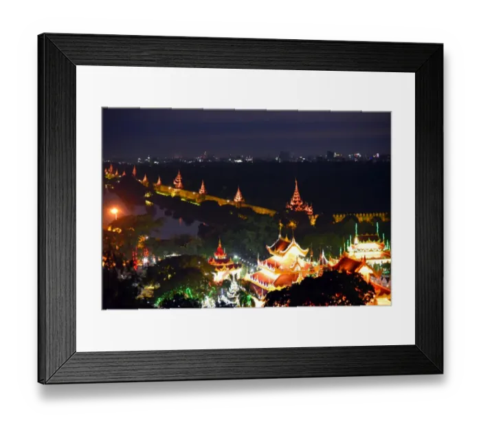 Framed Print : Mandalay temple