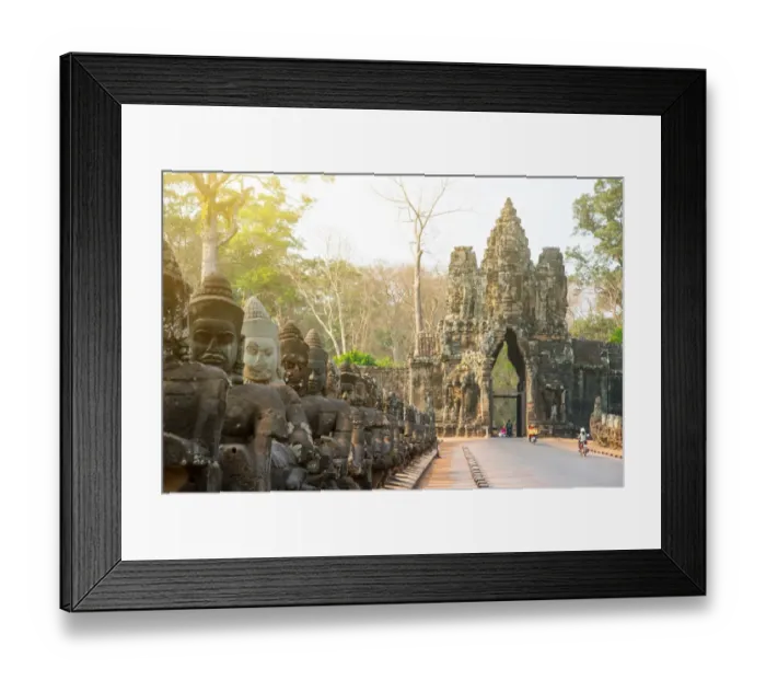 Framed Print : Angkor Thom South Gate, Cambodia Framed Print : Angkor Thom South Gate, Cambodia