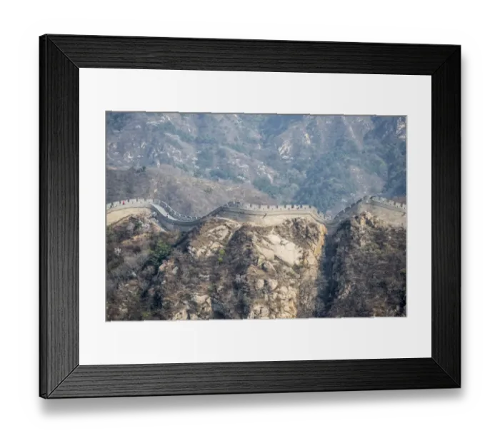 Framed Print : Winding wall of the Great Wall of China Framed Print : Winding wall of the Great Wall of China