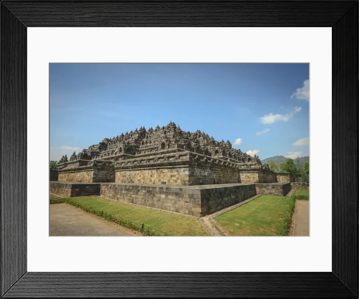 Framed Print : Borobudur pyramid temple, Java Framed Print : Borobudur pyramid temple, Java