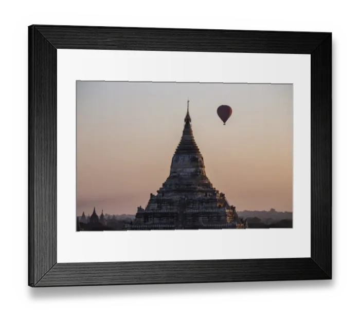 Framed Print : Bagan temple landscape on sunrise. Burma Framed Print : Bagan temple landscape on sunrise. Burma