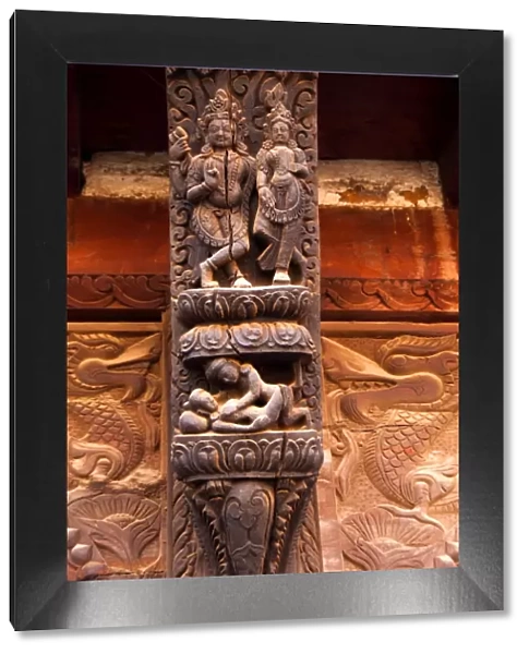 Erotic Wood Carvings, Pashupatinath Temple, Bhaktapur, Nepal