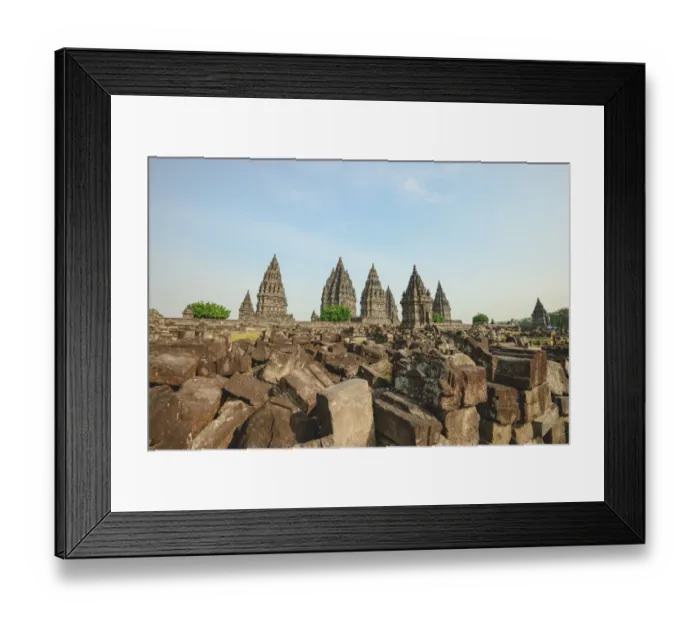 Framed Print : Prambanan temple complex Framed Print : Prambanan temple complex