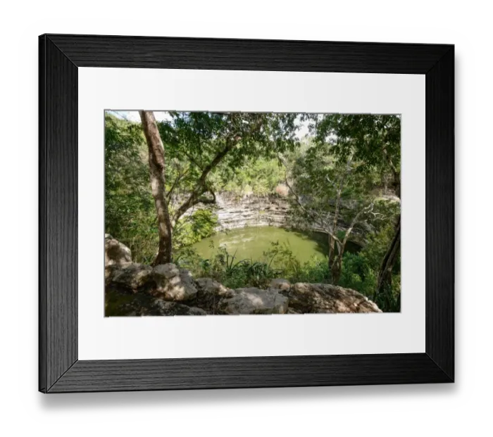 Framed Print : Chichen Itza cenote Framed Print : Chichen Itza cenote