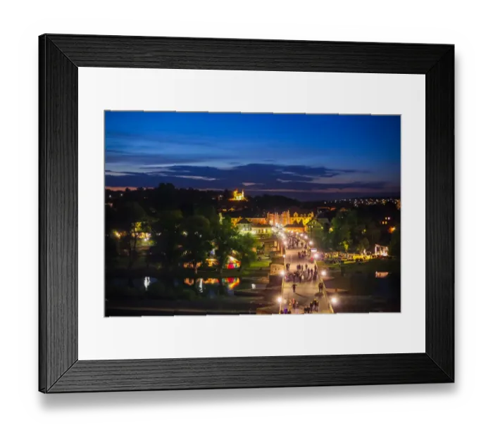 Framed Print : Germany, Bavaria, Regensburg at night. UNESCO World Heritage Site: famous Stone Bridge Framed Print : Germany, Bavaria, Regensburg at night. UNESCO World Heritage Site: famous Stone Bridge
