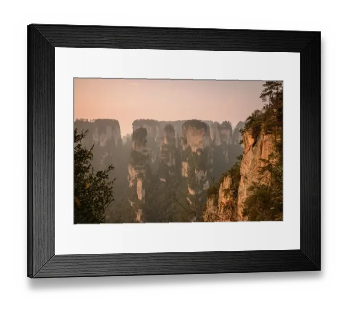 Framed Print : Wulingyuan morning mountains