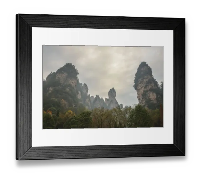 Framed Print : Zhangjiajie cliffs Framed Print : Zhangjiajie cliffs
