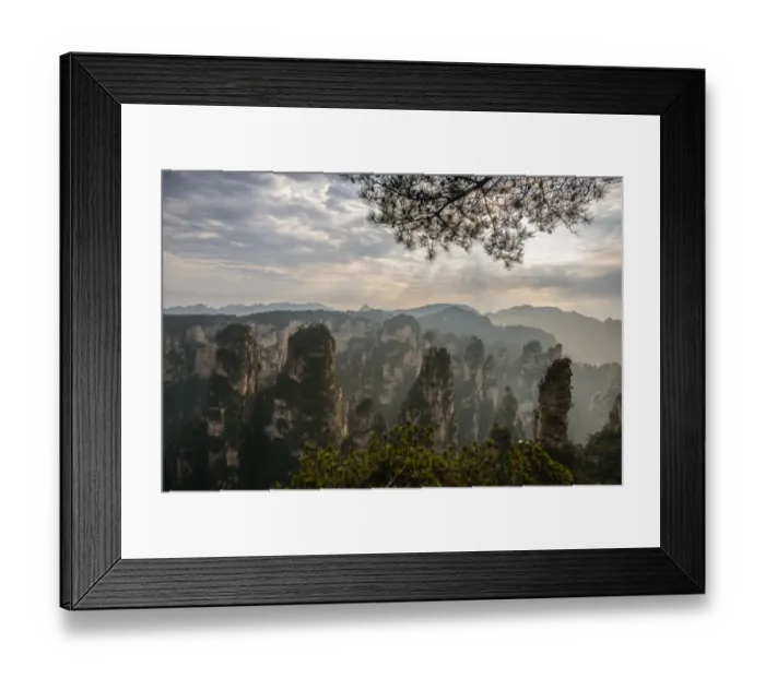 Framed Print : Zhangjiajie mountain scenery