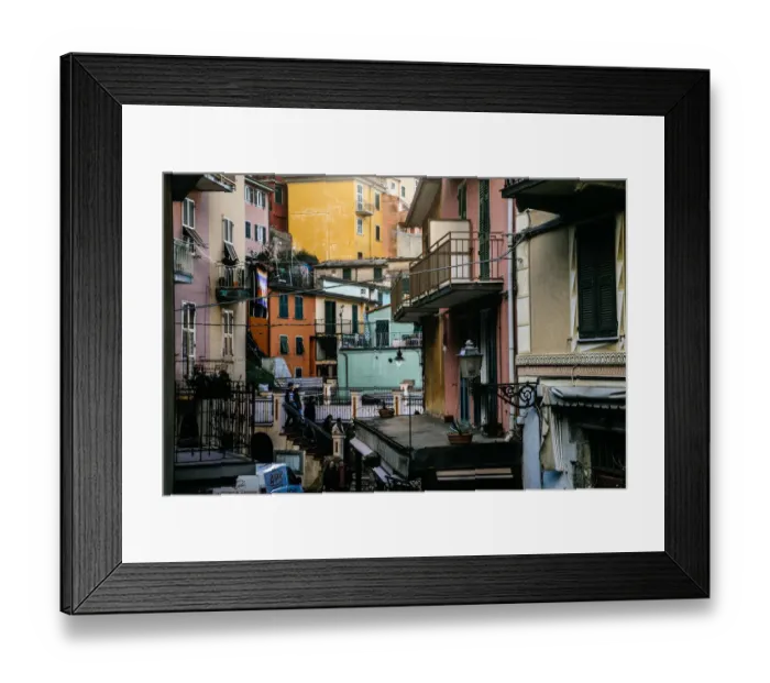 Framed Print : Street in Manarola village in Cinque Terre National Park, Liguria, Italy Framed Print : Street in Manarola village in Cinque Terre National Park, Liguria, Italy
