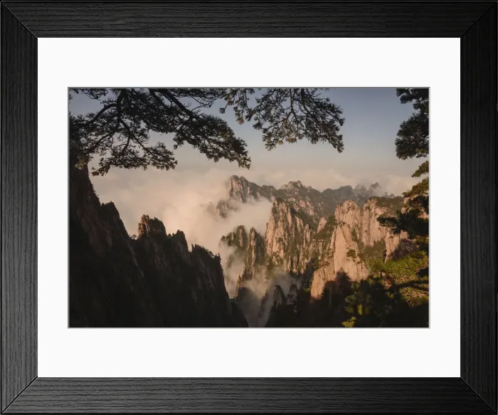 Framed Print : Huangshan view Framed Print : Huangshan view