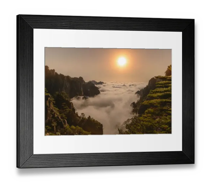 Framed Print : Valley sunset Framed Print : Valley sunset