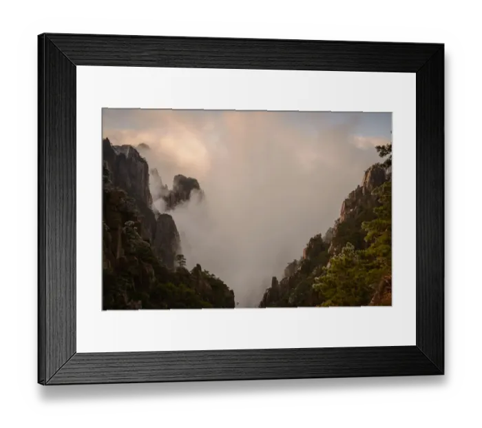 Framed Print : Huangshan cliffs Framed Print : Huangshan cliffs