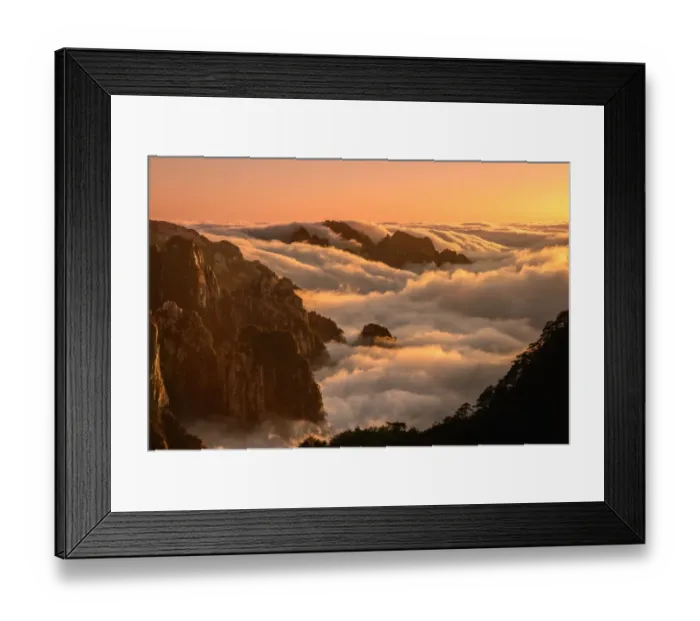 Framed Print : Huangshan Waves Framed Print : Huangshan Waves