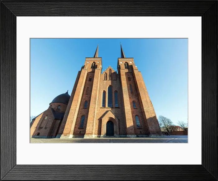 Framed Print : Roskilde Cathedral in Denmark - UNESCO site and major sight